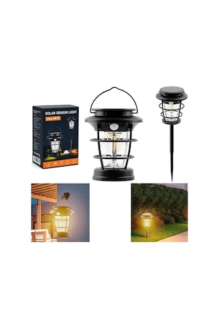 Sh Powermaster Hop-8818 Sensörlü Taşınabilir Şarjlı + Solar Panelli 4 Çalışma Modlu Beyaz-günışığı Işık