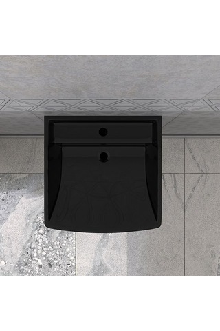 Lucco Loop 50 CM Asma Monoblok Lavabo Siyah