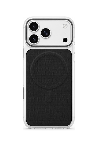 İphone 17 Pro Uyumlu Uniq Magsafe Özellikli Keten Kaplamalı Sararmaz Sert Telefon Kılıfı Mor
