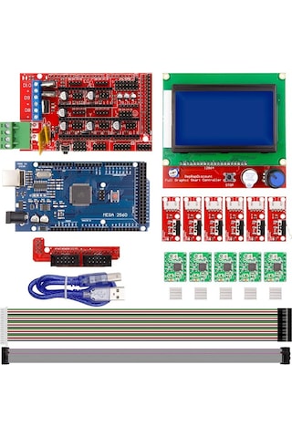 Reprap Ramps 1.4 Yazıcı İçin 3d Yazıcı Kiti 10 Parça 23 Adet Mega 2560