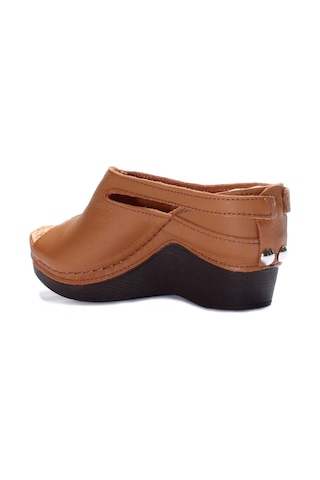 Fast Step Hakiki Deri Kadın Dolgu Topuk Terlik 972za1001 001