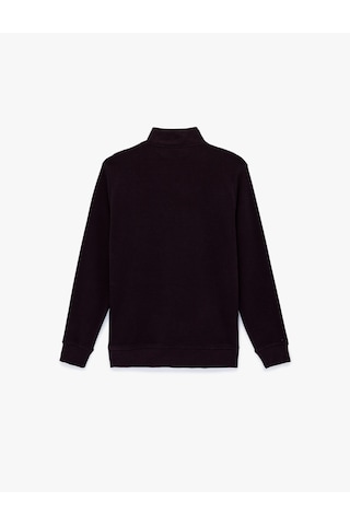 Koton Regular Fit Uzun Kollu Yarım Fermuarlı Sweatshirt Bordo 6wam70199mk