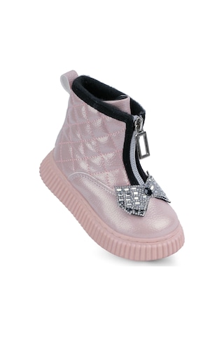 Kaptan Junior Kız Bebek Çocuk Botu Ortopedik Kaymaz Taban Barznk 560 Pembe