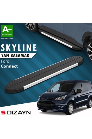 S-dizayn Ford Connect 2 Skyline Aluminyum Yan Basamak 183 Cm 2014-2023 A+ Kalite