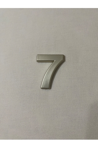 7 Yedi Numara Yapışkanlı Daire Bina Villa Kapı Numarası Sarı Gold 4 Cmx5cm No:7 Plastik