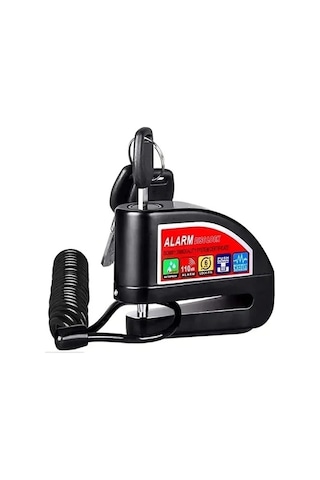 Ceylan Adam Alarmlı Disk Kilidi Motorsiklet Scooter Bisiklet Sesli Alarm 110 Desibel Yüksek Ses