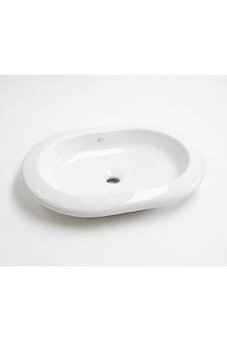 Ideal Standard - Simply U Natural 60x45 Cm Tezgah Üstü Oval Lavabo Beyaz - T014201-
