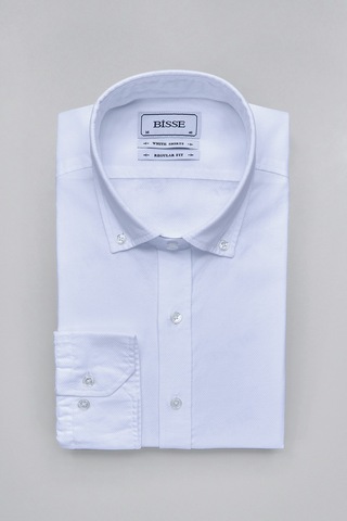 Bisse Klasik Spor Yaka Uzun Kollu Regular Fit Beyaz Erkek Gömlek Gmkls4ksp242045 D01 Beyaz