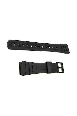 Casio F 91 Modeli Uygun Siyah Silikon Saat Kordonu Siyah