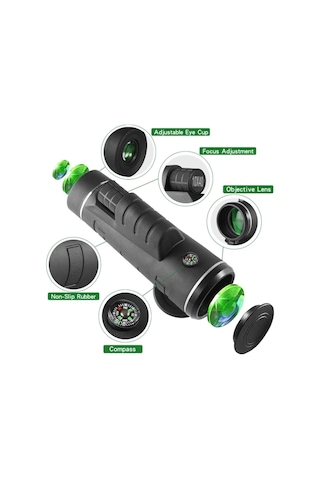 Yüksek Güçlü Monoküler Teleskop 40x60 Monoküler Ed Teleskop Hd Kuş Gözlemi İçin Teleskop Teleskop Yürüyüş Kampı Yaban Hayatı