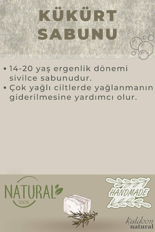 Kükürt Sabunu El Yapımı Doğal 120 G
