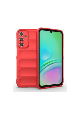 Samsung Uyumlu Galaxy A15 Kılıf Esnek Tpu Oyuklu Arka Yüzey Tasarımlı Zore Etnik Silikon Kapak Kırmızı