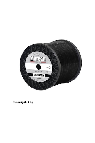 Mercan Standart 1 Kg Siyah Bobin Misina