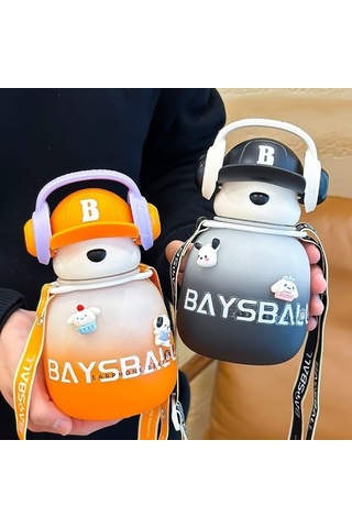 Büyük Kapasiteli Yaratıcı Komik Ayı Çocuk Saman Fincan Sevimli Internet Ünlü Lüks Öğrenci Plastik Bardak Gradyan Duygusu Renkli Su Bardağı 650ml St6wor Diğer