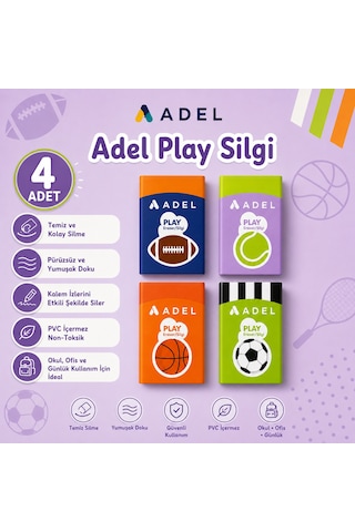 Adel Play Silgi 4 Adet