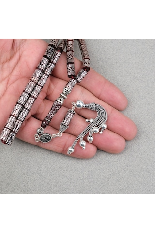 Kuka 925ayar Gümüş Çakım Ve Püskül Kesme Kesim 6x10mm Tesbih 29763971