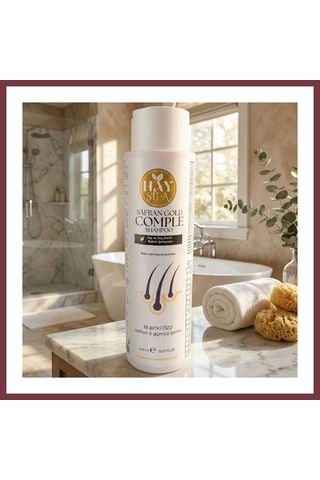 Storeşahin Safran Gold Complete Şampuan 400 Ml Safran Özlü Gümüş İyonlu Keratin Ve Biotin İçeren Bitkisel Şampuan Shn0720