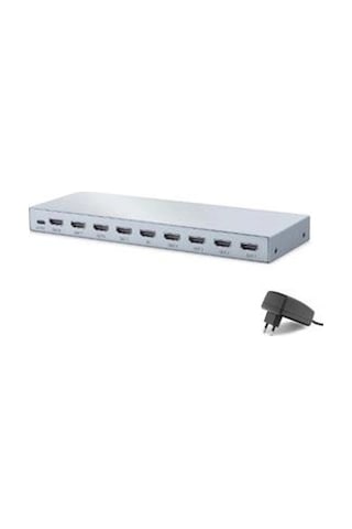 Hadron Hdx1430 Hdmı Splitter Edıd 4k 60 Hz 1 Giriş 8 Çıkış Gri Kdo