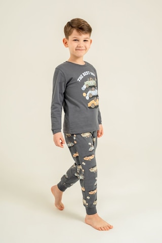 Rolypoly Erkek Çocuk The Best One Gri Uzun Kol Pijama Takım Rp3874-c-v2 Rp3874-c-v2
