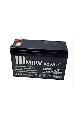 Mervesan 12volt 7amper Akü Siyah