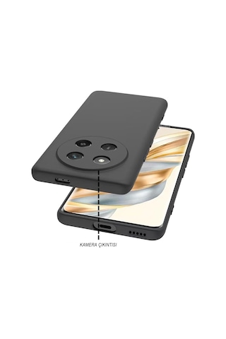 Adige Honor Magic 7 Lite Uyumlu Kılıf Silikon Siyah