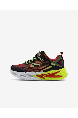 Skechers Flexglow Ultra Büyük Erkek Çocuk Siyah Işıklı Spor Ayakkabı 400139l Bkrd Siyah