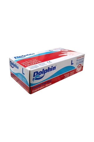 Dolphin Pudrasız Vinil Muayene Eldiveni 100'lü