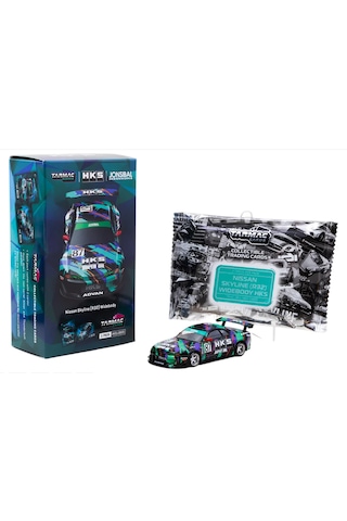 Tarmac Works Nissan Skyline R32 Widebody Hks With Tarmac Cards Combo Set Designed By Jon Sibal 1/64