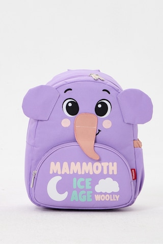 Lisanslı Mamut Figürlü Kabartmalı Mor Kız Erkek Çocuk Kreş Ve Anaokulu Sırt Çantası