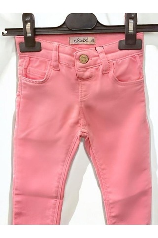 Escabel Kız Bebek Pamuklu Lycralı Pantolon-14318 Pembe