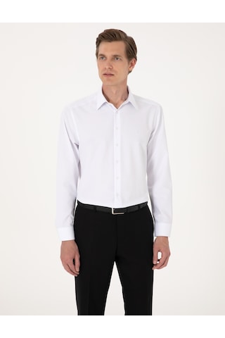 Pierre Cardin Erkek Beyaz Gömlek Basic 50316742-vr013 Beyaz