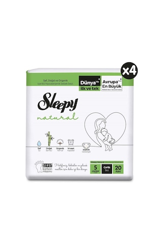 Sleepy Natural Bebek Bezi Junior 5 No 80 Li