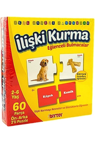 Dıy Toy Okul Öncesi Ilişki Kurma Eğlenceli Bulmacalar
