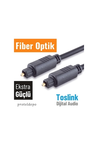 Irenis Fiber Optik Kablo Toslink Optik Ses Kablosu Ekstra Kalın 5 M