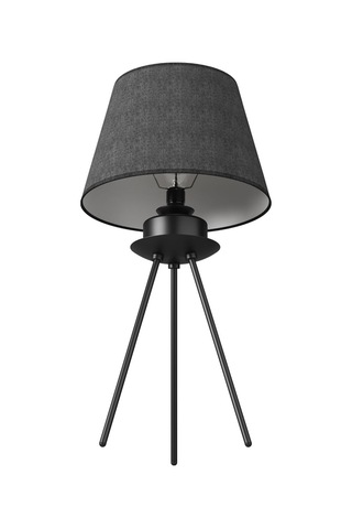 Luxora Avizade Eskitme Tripod Ayaklı Siyah Şapkalı Modern Masa Siyah