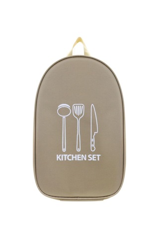 Açık Ocak Taşınabilir Saklama Çantası Açık Kamp Mutfak Eşyaları Sofra Pişirme Malzemeleri Kamp Araçları Depolama Haki