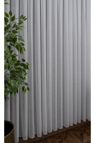 Evdepo Home Kullanıma Hazır Keten Tül Perde (540660856)