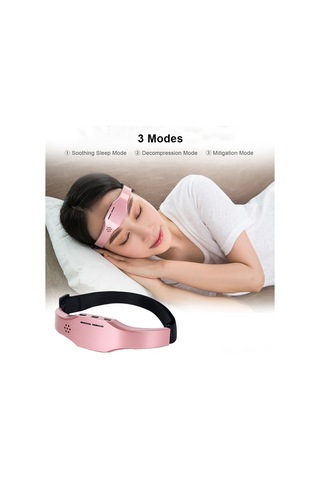 Ruicoo Akıllı Baş Masaj Cihazı Sm-518: 3 Seviye Ayar, Uyku Sorunları Ve Başağrısı İçin, Rechargeable, Siyah Ve Gül Altın Renk Seçenekli Siyah