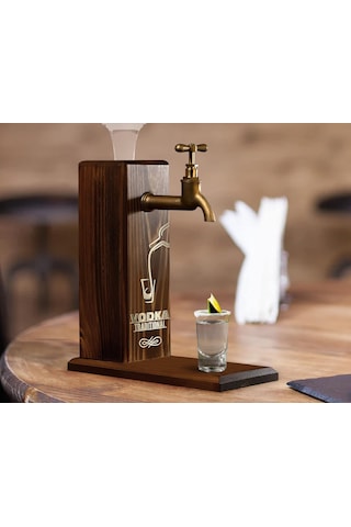 Bk Gift Özel Vodka Baskılı Musluklu Doğal İçki Standı, İçki Çeşmesi, Doğum Günü Hediyesi, Ev H Sku: Smg8690010555939 Açık Mavi