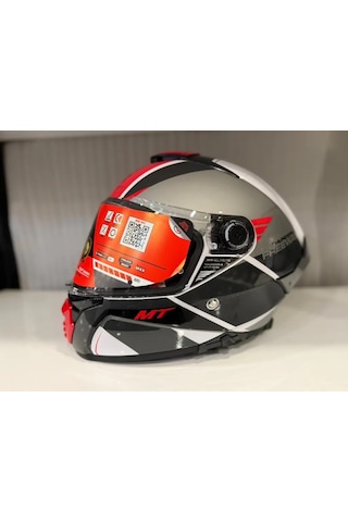 Mt Helmets Thunder 4 Sv Freeway A17 Motosiklet Kaskı Parlak Gri