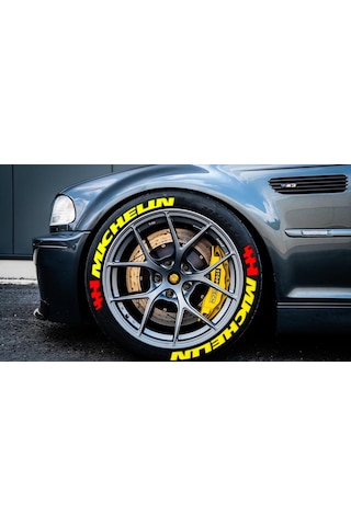 Lastik Yazısı 8Xli Mıchelın Sarı+Bayrak Kırmızı