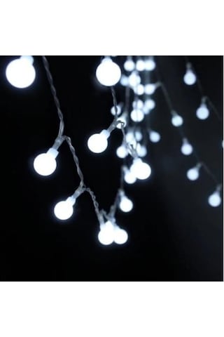 YILBAŞI LED IŞIK TOP İP LED BEYAZ İÇ MEKAN 5 MT