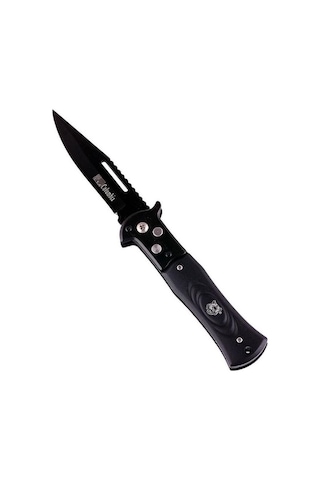 Janva Tiger Çakı 22 Cm Siyah Çelik Çakı Kamp Piknik Orman Ağaç Aşılama Çakısı Outdoor Siyah Siyah