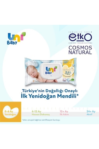 Uni Baby Yenidoğan Islak Mendil 3'Lü 120 Yaprak