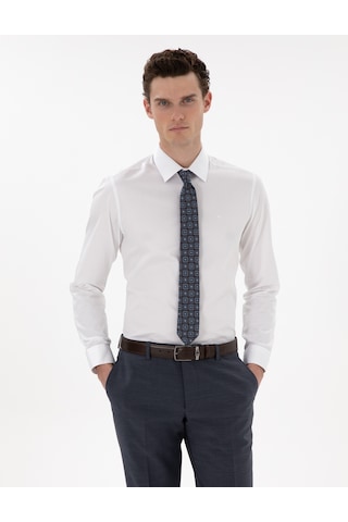 Pierre Cardin Erkek Beyaz Gömlek Basic 50305127-vr013 Beyaz