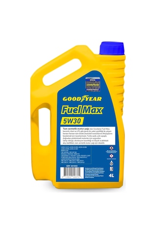 Goodyear Fuel Max 5W30-Partikül 4 Litre Motor Yağı