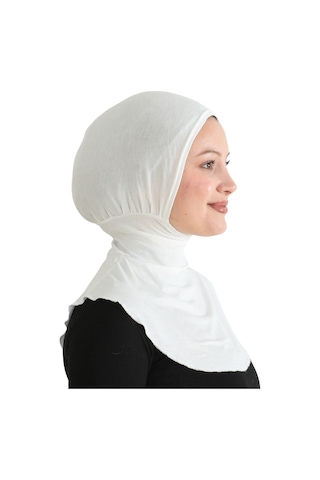 Modish Group Kadın Boyunluklu Hijab Tesettür Pratik Spor Bone - Sarı Krem