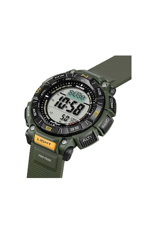 Casio Prg-340-3dr Solar Silikon Yeşil 10 Atm 52 Mm Erkek Kol Saati Siyah