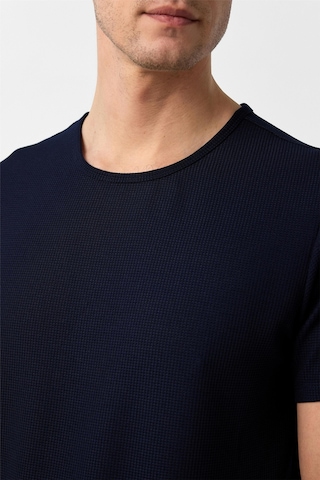 Süvari Lacivert Slim Fit Armürlü Bisiklet Yaka Tişört