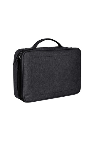 Sones İpad İçin Büyük Naylon Su Geçirmez Kutu Tipi Çok İşlevli Saklama Çantası, Boyut: 29 X 21 X 8 Cm Siyah